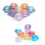 GBSTORE 10 Pcs 5 Gram Colorful Transparent Refillable Plastic Cosmetic Jars, Empty Sample Containers with Lids for Travel Makeup Cream Lotion Eye Shadow Powder Containers,Diamond-Shape,Mix-Color GBSTORE 10 Pcs 5 Gram Colorful Transparent Refillable Plastic Cosmetic Jars, Empty Sample Containers with Lids for Travel Makeup Cream Lotion Eye Shadow Powder Containers,Diamond-Shape,Mix-Color