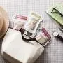 Wiederverwendbare Ziplock-Snackbeutel, 12 Stück, Niedlicher Fassbeutel mit Glaseffekt, Wiederverwendbare Sandwichesäcke, Geschirrspülergeeignet für Küche, Picknick, Camping, Organizer (Hoch x 2 + Lang x 3 + Mett x 3 + Breit x 4)