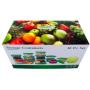 30 Piece Plastic Food Container Set - 15 Plastic Storage Containers with Green Lids