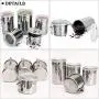Contenant en Inox Durable BangBang, Scellé Étanchéité, pour Épices, Conserves de Snacks, Taille S (1 Pièce) Contenant en Inox Durable BangBang, Scellé Étanchéité, pour Épices, Conserves de Snacks, Taille S (1 Pièce)