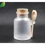 2 Bouteilles en ABS Transparentes Remplissables de 200ml/6.8oz avec Couvercle en Bois et Cuillère pour Cosmétiques, Poudres, Crèmes (DIY) 2 Bouteilles en ABS Transparentes Remplissables de 200ml/6.8oz avec Couvercle en Bois et Cuillère pour Cosmétiques, Poudres, Crèmes (DIY)