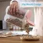 Contenants en plastique pour stockage alimentaire avec couvercles, sans BPA, grands, pour stockage de céréales, pot à biscuits, pour l'organisation de la cuisine, boîtes à sucre, 3 pièces, 1,5L/2,5L Contenants en plastique pour stockage alimentaire avec couvercles, sans BPA, grands, pour stockage de céréales, pot à biscuits, pour l'organisation de la cuisine, boîtes à sucre, 3 pièces, 1,5L/2,5L