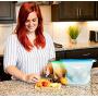 Silicone Food Storage Bags - Set of 4 - Reusable Silicon Freezer Bag - Ziplock Plastic Baggie Alternatives - Ziptop Sandwich, Lunch, Snack, Kitchen Baggies - Large Reuseable Containers for Camping