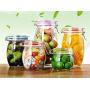 1 Piece Glass Storage Bottles Jars With Lid Large Capacity Honey Candy Jar Kitchen Container Sealed With Cover,200Ml-1