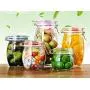 1 Piece Glass Storage Bottles Jars With Lid Large Capacity Honey Candy Jar Kitchen Container Sealed With Cover,1500Ml