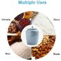 Ceramic Pottery Cereal Containers Canister Cookie Jar with Lids Large, Airtight Food Storage Containers Bins for Kitchen Pantry Organization Flour Rice Candy Bulk, 2.2L, 21x16cm (Color : Blue)