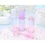 Erioctry 5 ml Airless Pump Flasche - Leere Refillbare Luftlose Vakuum Pumpen Creme Lotion Flasche Reiseflaschen für Toilettenartikel Flüssigkeit Behälter für Kosmetik Make-up Pack von 6 (Lila)