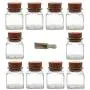 Viva Haushaltswaren 6 Glass Containers 150 ml with Cork Stoppers for Spices, Salt, Gifts, etc and Wooden Spice Scoop, Glass, 120 ml Viva Haushaltswaren 6 Glass Containers 150 ml with Cork Stoppers for Spices, Salt, Gifts, etc and Wooden Spice Scoop, Glass, 120 ml