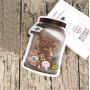 50pcs Mason Jar Pattern Zipper Airtight Seal Bags Stand Up Pouches Zipper Bags Reusable Snack Saver Bag Small Medium Large Size Shaped Plastic Ziplock Bags For Spice (4.1x5.9" (10.5x15cm), Flower)