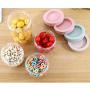 Transparent Plastic Sealed Can Household Milk Powder Tea Coffee Kitchen Storage Jar with Lid for Kitchennizer,Pink Transparent M
