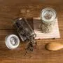 PPLK Glass Storage Tank Kitchen Transparent Dried Fruit Miscellaneous Grains Jar Tea Storage Bottle Food Sealed Cans