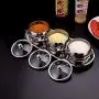 Edelstahl Gewürzebehälter Set – Salz- und Pfefferstreuer mit Würgetopf für Salz, Zucker und andere Gewürze, Küchenregal Organizer