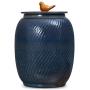 Food Savers & Storage Containers Rice Cylinder Ceramic Rice Box Candy Jar Kimchi Jar Grain Box Food Container Kitchen Sealed Flour Tank Water Tank Storage Cylinder Retro Storage Rice Jar Kimchi Cylind