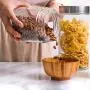 Glasbehälter, feuchtigkeitsdicht, Küchen-Lebensmittelbehälter, zum Aufbewahren von Gewürzen/Pasta/Haferflocken/Kaffeebohnen