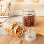 UPKOCH 2Pcs Glass spice pot salt pepper organizer sauces dressing holder for tea leaf food candies (950ml)
