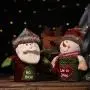 Christmas Candy Jar, ForHe Leather Candy Jar Santa Claus Snowman Elk Doll Gift Storage Box Cans Gifts Holder for Kids, Xmas Ornaments Decoration with 3 Styles