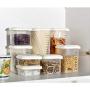 Kitchen Classification Sealed Crisper Plastic Refrigerator Freezer Storage Box Food Storage Box Grain Storage Tank (Size : S)