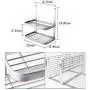 Ctystallove 2-Tier Metal Mesh Spice Rack Wall Mount Jars Bottle Storage Shelf Holder Seasoning Organizer for Kitchen Ctystallove 2-Tier Metal Mesh Spice Rack Wall Mount Jars Bottle Storage Shelf Holder Seasoning Organizer for Kitchen