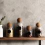 Creative Kitchen Tea Storage Bottles Glass Candy Jars with Cork Lid Spices Sugar Coffee Container Receive Organizer Cans,500Ml