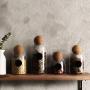 Creative Kitchen Tea Storage Bottles Glass Candy Jars with Cork Lid Spices Sugar Coffee Container Receive Organizer Cans,1200Ml