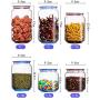 WH- Stained Glass Transparent Sealing Nut Milk Storage Tank Tea Classified Grains Of Various Sizes Storage Jar (Color : Pink, Size : 0.5L)