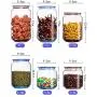WH- Stained Glass Transparent Sealing Nut Milk Storage Tank Tea Classified Grains Of Various Sizes Storage Jar (Color : Pink, Size : 0.5L)