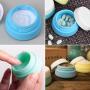 Pack Of 3 Silicone Travel Makeup Containers Leakproof Cream Jars Cosmetic Containers With Sealed Lids Squeezable Toiletry Case For Shampoo,lotion,conditioner(20ml/0.67oz)