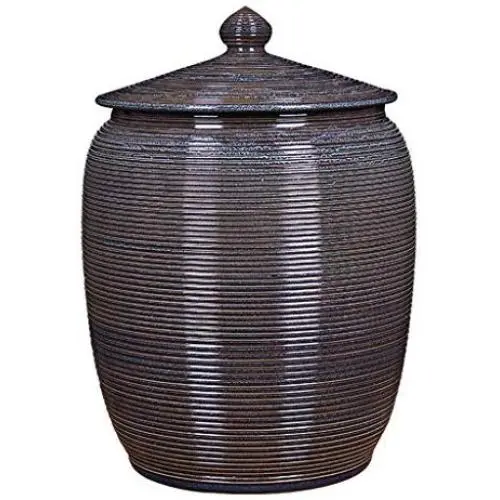 Contenants de Rangement Alimentaire Airtight en Céramique avec Couvercles, Grande Canister et Bocal en Céramique, Décoration Rustique pour la Cuisine, Organisation et Rangement de Panier pour Farine, Snacks, Sucre, Café, Céréales (10L/15L, Couleurs Variée Contenants de Rangement Alimentaire Airtight en Céramique avec Couvercles, Grande Canister et Bocal en Céramique, Décoration Rustique pour la Cuisine, Organisation et Rangement de Panier pour Farine, Snacks, Sucre, Café, Céréales (10L/15L, Couleurs Variée