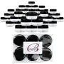 (Quantity: 60 Pieces) Beauticom 15G/15ML (0.5oz) Round Clear Jars with Black Lids for Powdered Eyeshadow, Mineralized Makeup, Cosmetic Samples - BPA Free (Quantity: 60 Pieces) Beauticom 15G/15ML (0.5oz) Round Clear Jars with Black Lids for Powdered Eyeshadow, Mineralized Makeup, Cosmetic Samples - BPA Free