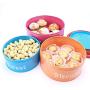 Hot Sale X755 Metal Cartoon Set of 3 Cake Biscuit Sweet Storage Tin Canister/Home Kitchen Gifts Food Jar/Container Sets