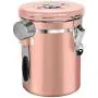Contenant à Café Hermétique, Canette en Acier Inoxydable avec Suivi de Date, Soupape de Libération CO2 et Cuillère Doseuse - Beans et Café Moulu Frais, Thé, Farine, Céréales, Sucre, Grand 22 oz/Rose Gold Contenant à Café Hermétique, Canette en Acier Inoxydable avec Suivi de Date, Soupape de Libération CO2 et Cuillère Doseuse - Beans et Café Moulu Frais, Thé, Farine, Céréales, Sucre, Grand 22 oz/Rose Gold