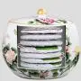 Pot en céramique pour la décoration intérieure, conteneur de stockage de grains de cuisine, pot de rangement pour le thé, accessoires décoratifs en céramique (Couleur : Blanc, Taille : 30x30x25cm) Pot en céramique pour la décoration intérieure, conteneur de stockage de grains de cuisine, pot de rangement pour le thé, accessoires décoratifs en céramique (Couleur : Blanc, Taille : 30x30x25cm)