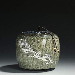 Exquisite Ceramic Tea tin,Tea storage jars Tea canister For Spices Coffee Nuts Cereal Gift box-C
