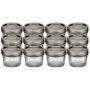 Ball 4-Ounce Quilted Crystal Jelly Jars with Lids and Bands, Set of 12, + Dissolvable Labels - (Set Of 60)