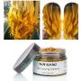 NYKKOLA 2020 Hair Wax Dye Styling Cream Mud, Natural Hairstyle Color Pomade, Washable Temporary Modeling DIY Hair Color Dyes, Party Cosplay (Gold)
