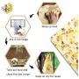 Sunnyac Reusable Beeswax Wrap, 3 Pack Eco-Friendly Food Storage Wraps, Sustainable, Biodegradable Bees Wax Cheese Wrapper and Bowl Covers to Keep Sandwiches, Fruit, Veggies Fresher (Black Bee)