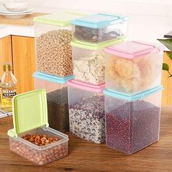 2pcs Cereal Container Food Storage Containers Airtight Storage Containers Large Dry Food Storage Containers for Flour Sugar Cereal Airtight Leakproof with Lids