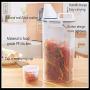 Kitchen Food Cereal Grain Rice Plastic Storage Case Container Storage Box,Clear