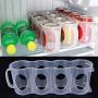 Tzichi - Bottles,Jars & Boxes - Beer Can Storage Holder Organization Fridge Rack Plastic Space Color Random Delivery 27.5 7 10cm - Jars Boxes Bottles Jars Boxes Japan Kitchen Beer Fridge Holder Rack S