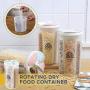 XHSP 3 Pack Food Storage Containers with Lids,Grain Storage Bin,Classification Storage Transparent Sealed Cans Versatile Dry Goods Food Storage Tank Storage Tank