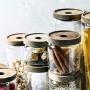 Yl Ly Glass Sealed Cans Transparent Bottles With Lids Cans Household Food Storage Jars Sugar Cans Large Wooden Cover C/750Ml