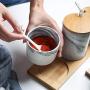 Marble Ceramic Seasoning Jar Three-piece Home Kitchen Seasoning Tool Salt Shaker Seasoning Bottle Storage Tank Condiment bottles (Color : A)