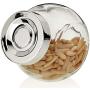 Kela Storage Jars Set Rosa 200 ml 4 Pieces of Glass/Plastic, 8 x 6 x 8 cm
