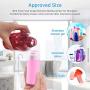 7 Pack Silicone Travel Bottle Set 85ml/3oz+65ml/2.2oz Airless Pump Leakproof Squeezable Toiletry Containers for Lotion Shampoo Conditioner