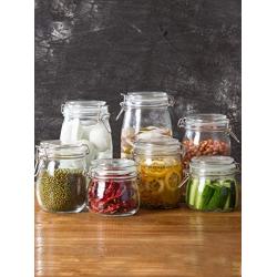 Yl Ly  Transparent Glass Sealed Jar Kitchen Glass Bottle Nut Jar Candy Jar Enzyme Jar Glass Jar Medium 750Ml