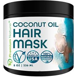 Deep Conditioning Hair Mask Treatment - 100% Natural Hair Mask Treatment For Dry Damaged Hair Deep Conditioner Hair Masks Coconut Hair Mask For Hair Growth Moisturizer Hair Care Packaging May Vary