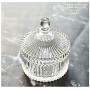 Yl Ly Crystal Candy Jar With Lid Creative Living Room Home Sugar Cylinder Crystal Storage Jar Glass Candy Jar Storage Jar With Lid Ornament Stripe 10.512.5Cm