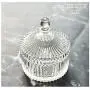 Yl Ly Crystal Candy Jar With Lid Creative Living Room Home Sugar Cylinder Crystal Storage Jar Glass Candy Jar Storage Jar With Lid Ornament Stripe 10.512.5Cm