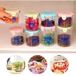 Eduton Multi-Functional Plastic Sealed Cans Home Kitchen Food Grain Storage Jar