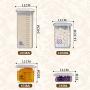 Japanese Transparent Storage Containers, Square Plastic Sealed jar Herbs Pot Lids-B